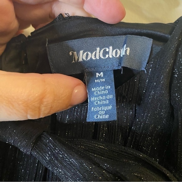 NWT ModClothThe Pleat-est Things Mini Dress Size M Black - Picture 10 of 11